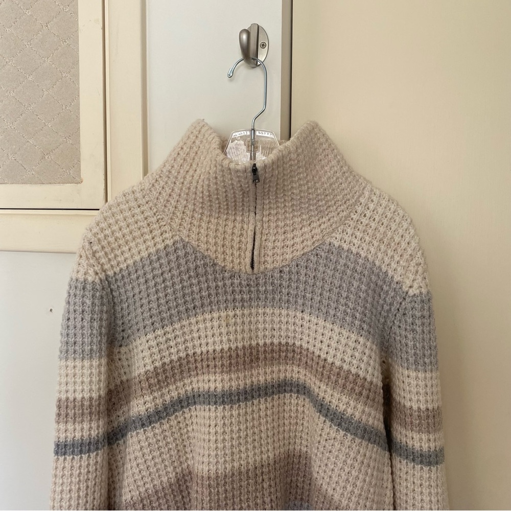 Eddie Bauer Wool Blend Knit Striped Sweater - Picture 4 of 11